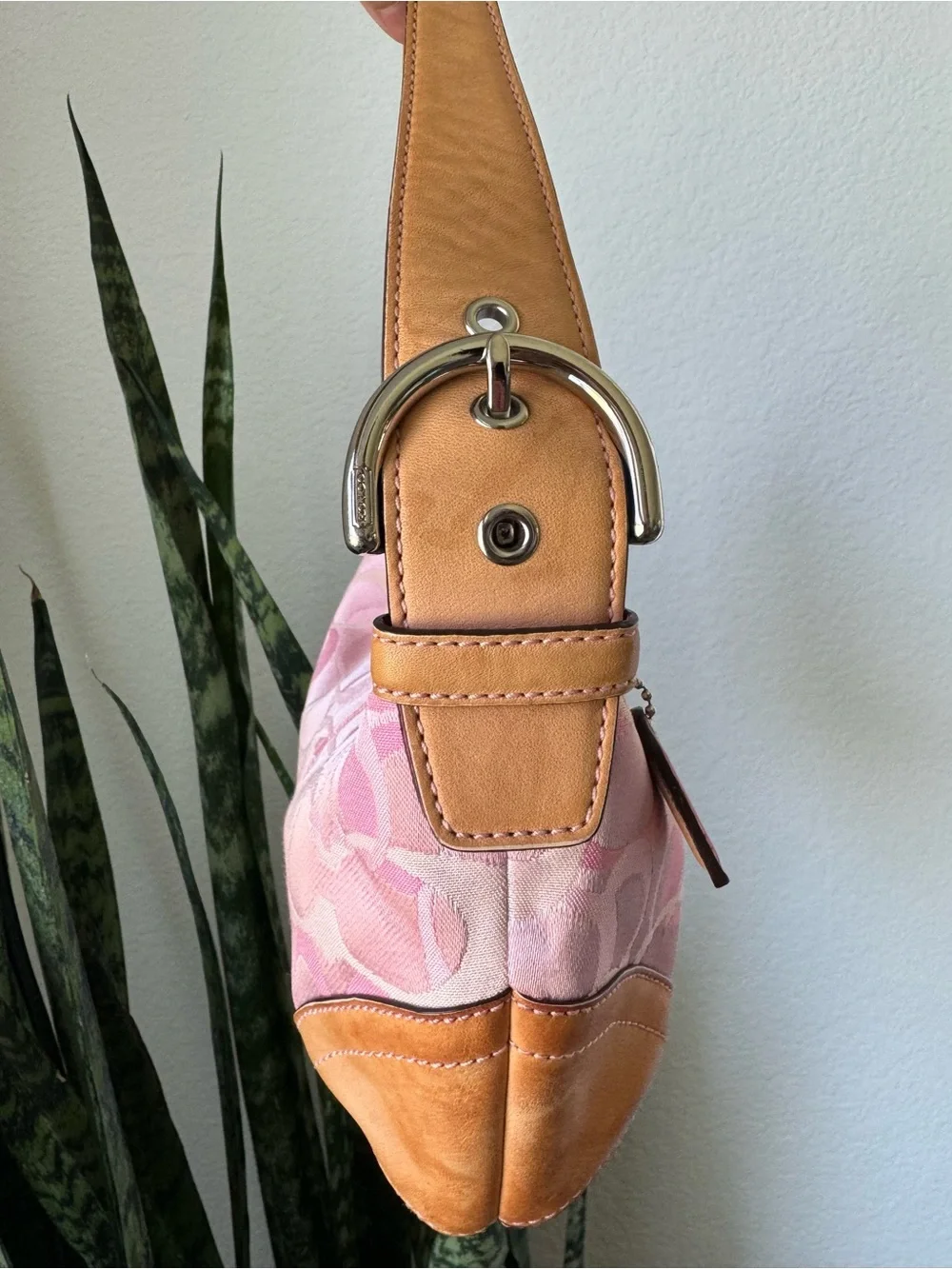 Y2K Coach Pink Optic SoHo Hobo Shoulder Bag